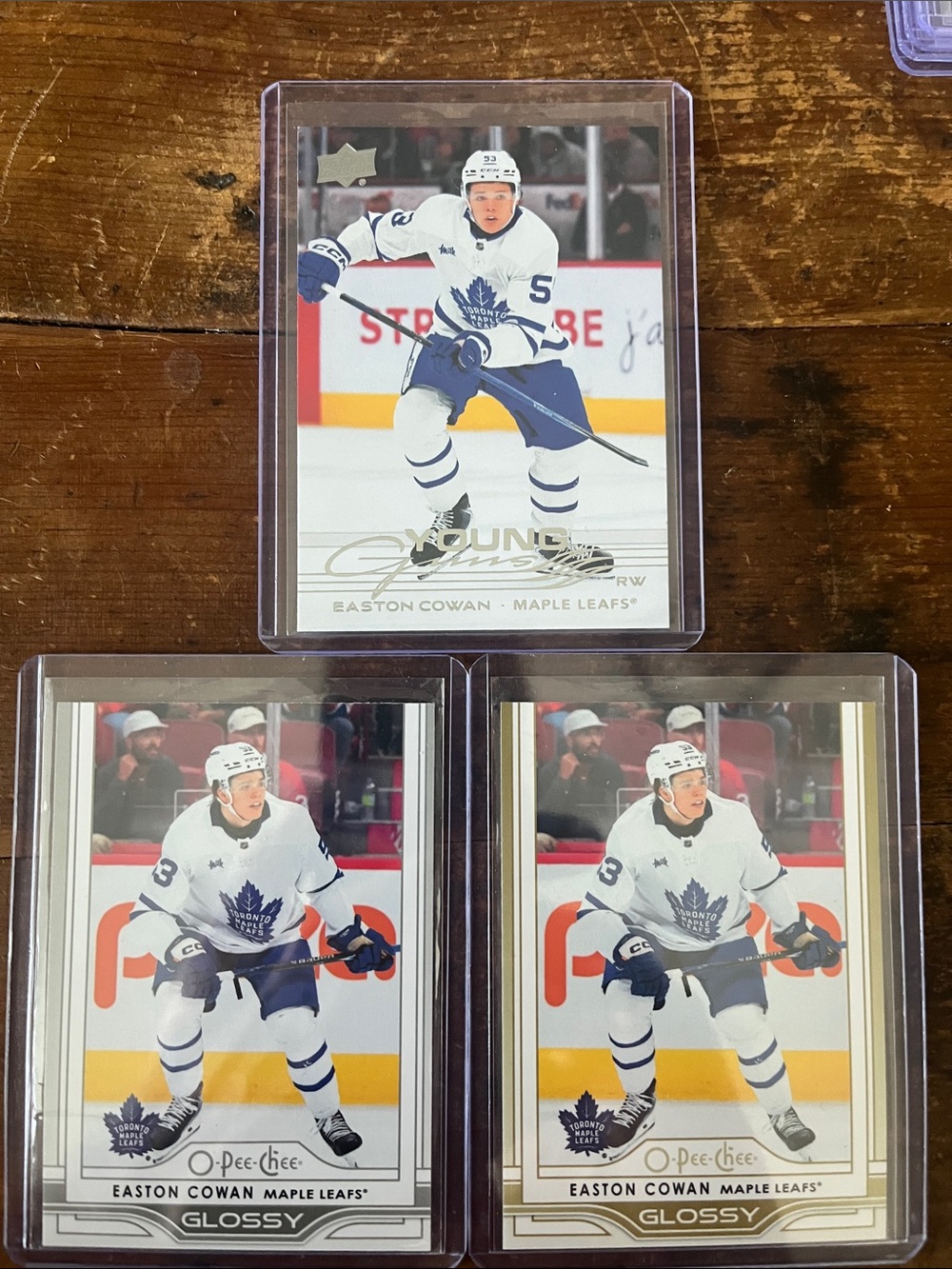 💎 Easton Cowan (3) card lot 💎